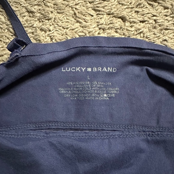 Lucky Brand Bralette Large Blue - Like new - Picture 3 of 4